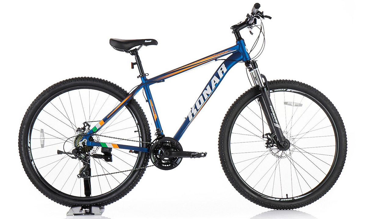 Фотографія Велосипед KONAR KA Explorer 29" розмір L рама 19 2021 Синьо-жовтий